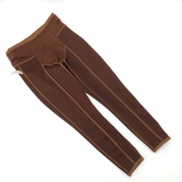 Spanx Faux Suede Leggings Rich Caramel - Picture 11 of 15